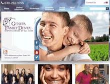 Tablet Screenshot of genevafamilydental.com